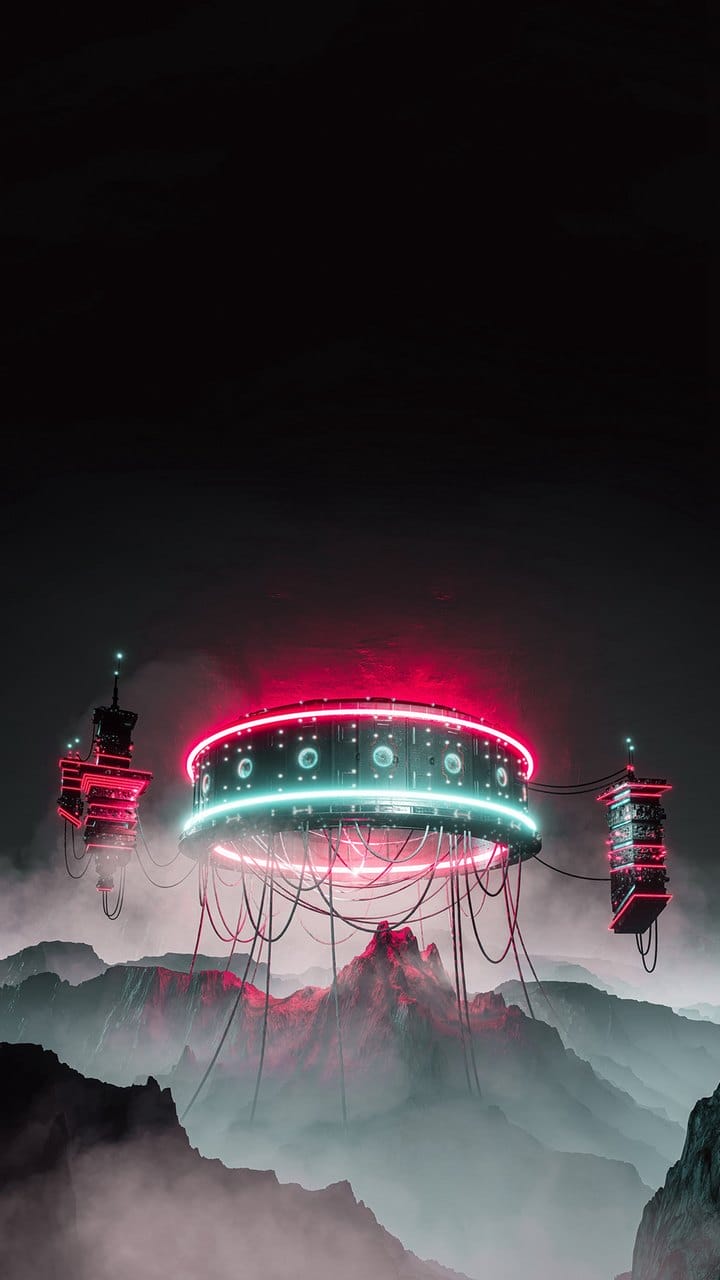 赛博朋克主题风格的高清炫彩手机桌面壁纸