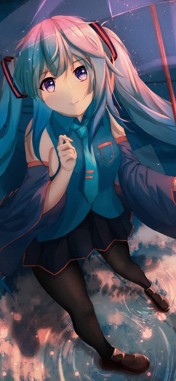 二次元动漫美少女偶像初音未来唯美插画手机壁纸桌面