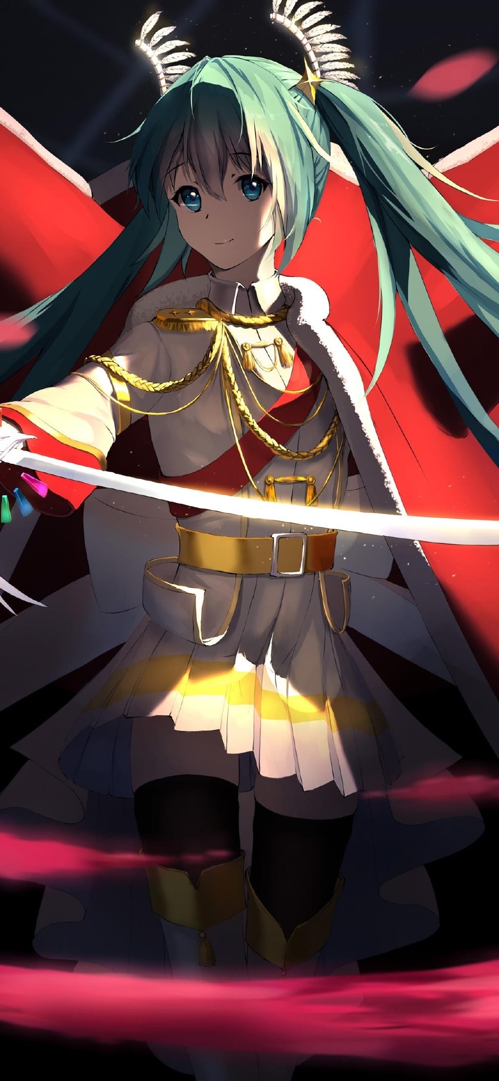 二次元动漫美少女偶像初音未来唯美插画手机壁纸桌面