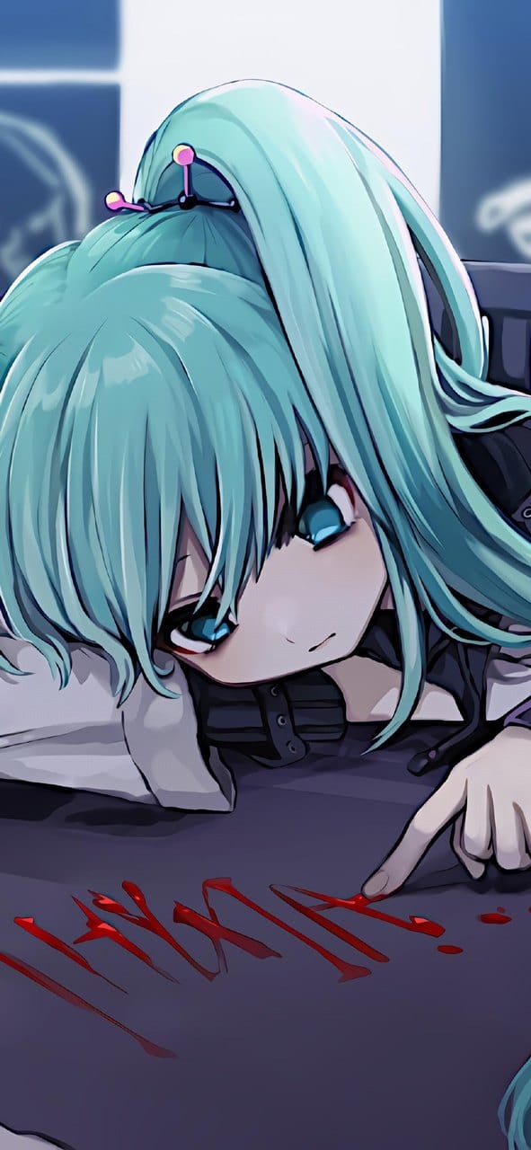 二次元动漫美少女偶像初音未来唯美插画手机壁纸桌面