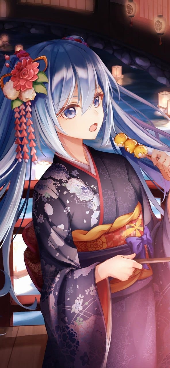 二次元动漫美少女偶像初音未来唯美插画手机壁纸桌面