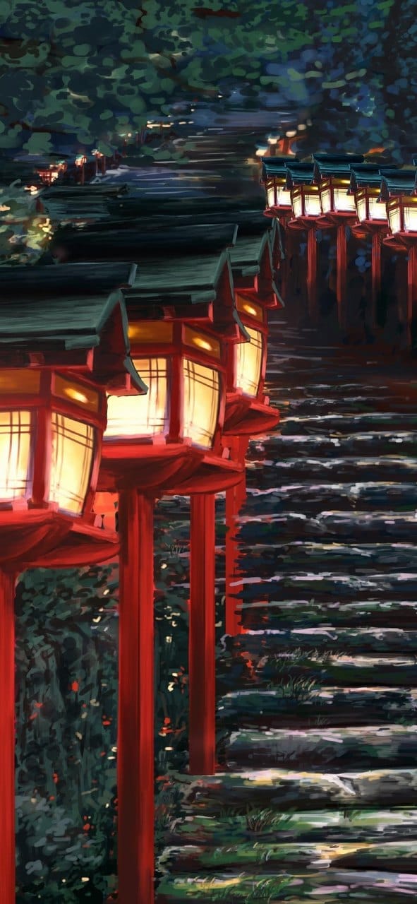 梦幻迷人的动漫小清新二次元场景唯美手机精美桌面壁纸