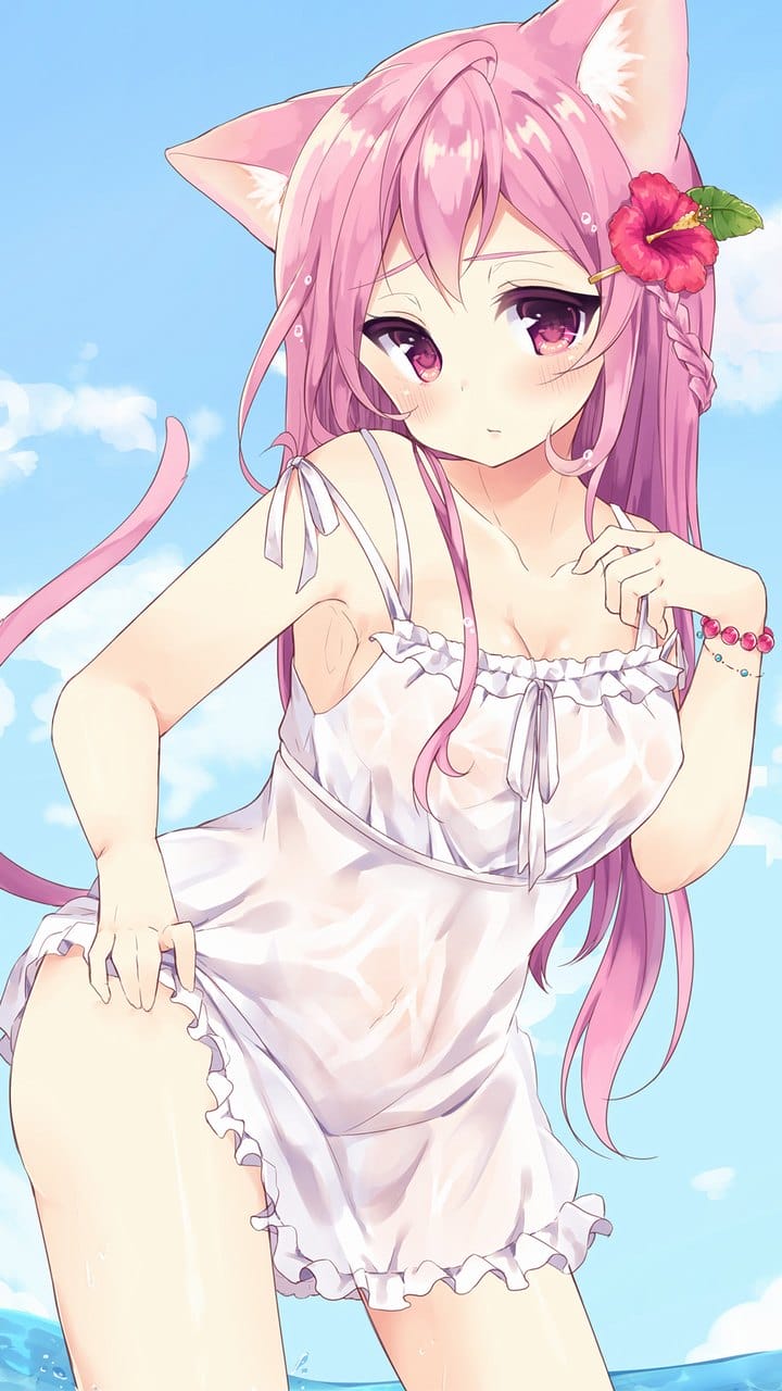 二次元巨乳动漫爆乳比基尼兔女郎大胸美女手机桌面壁纸-皮皮兔动漫