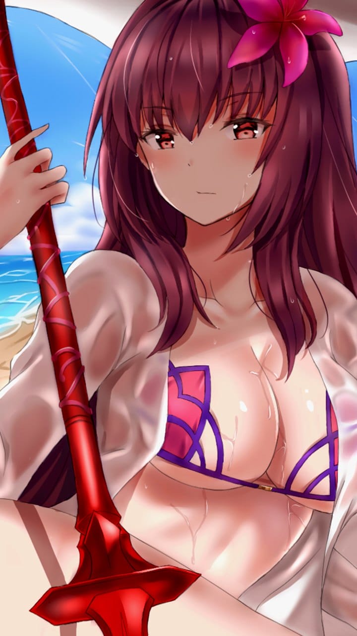 二次元巨乳动漫爆乳比基尼兔女郎大胸美女手机桌面壁纸