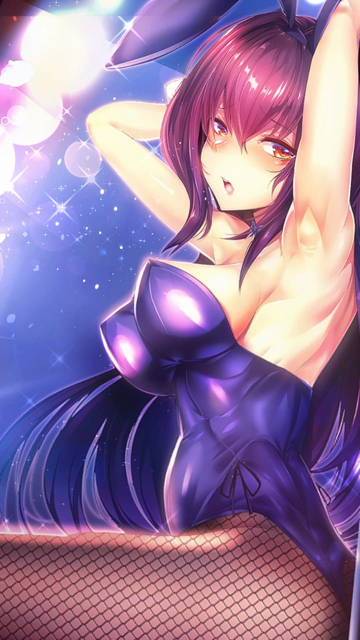 二次元巨乳动漫爆乳比基尼兔女郎大胸美女手机桌面壁纸