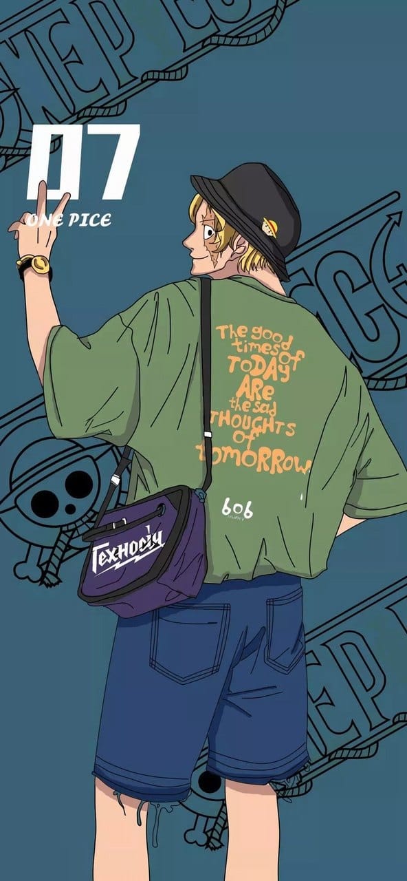 海贼王人物潮流时装时尚插画精美高清手机壁纸