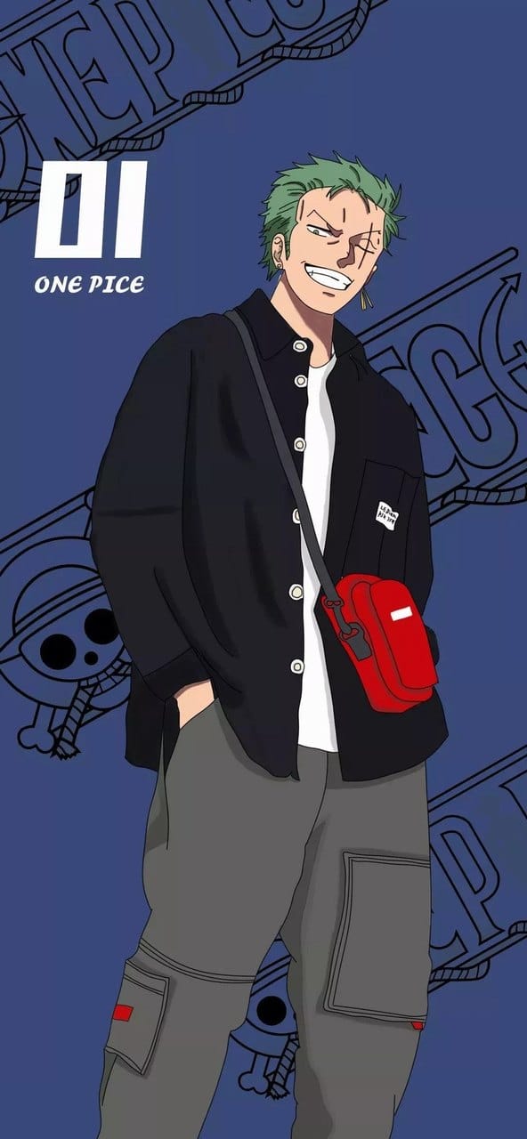 海贼王人物潮流时装时尚插画精美高清手机壁纸