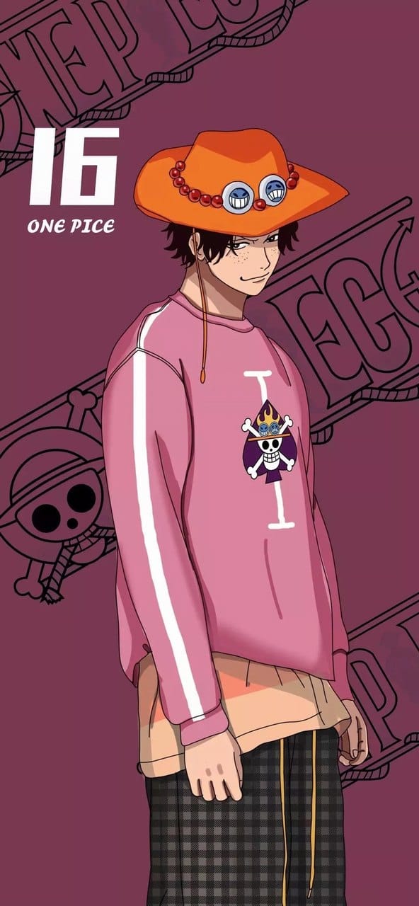 海贼王人物潮流时装时尚插画精美高清手机壁纸