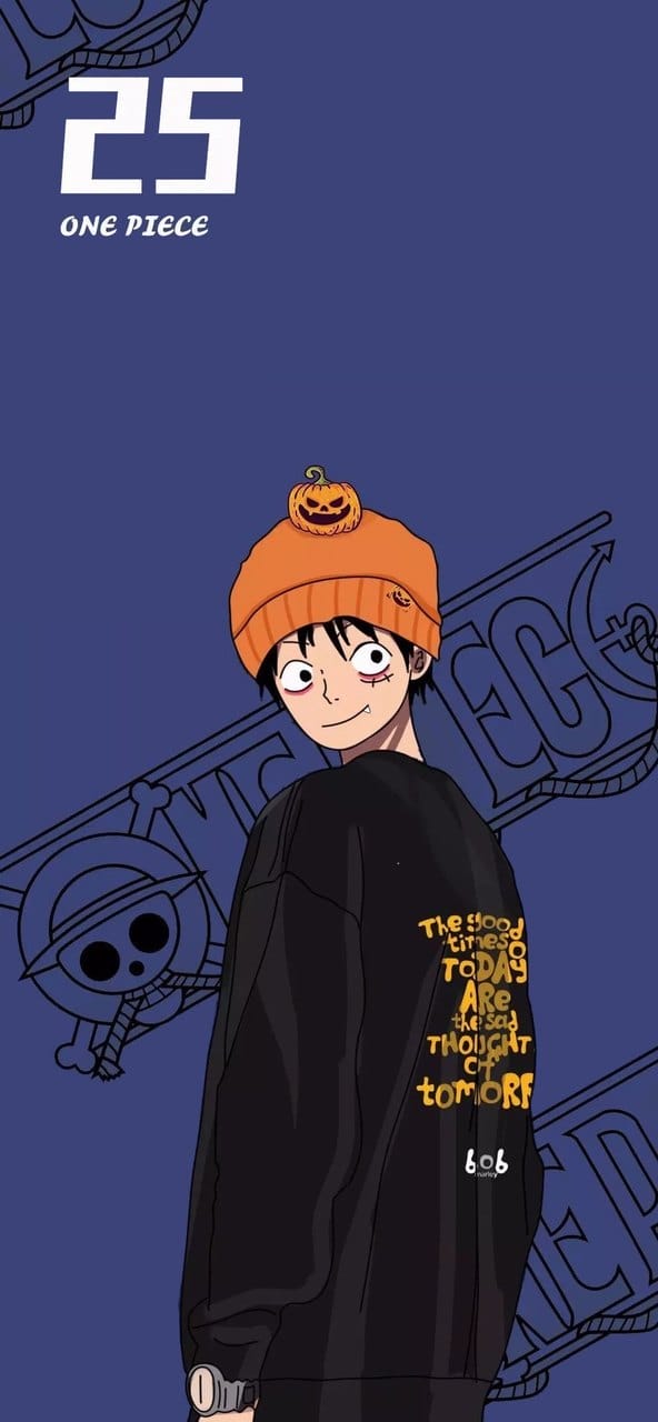 海贼王人物潮流时装时尚插画精美高清手机壁纸