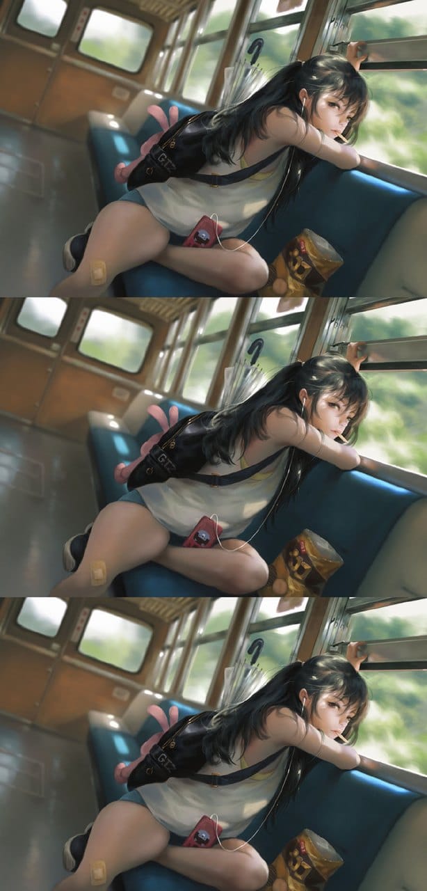 日韩系性感二次元爆乳动漫美女手机锁屏桌面壁纸