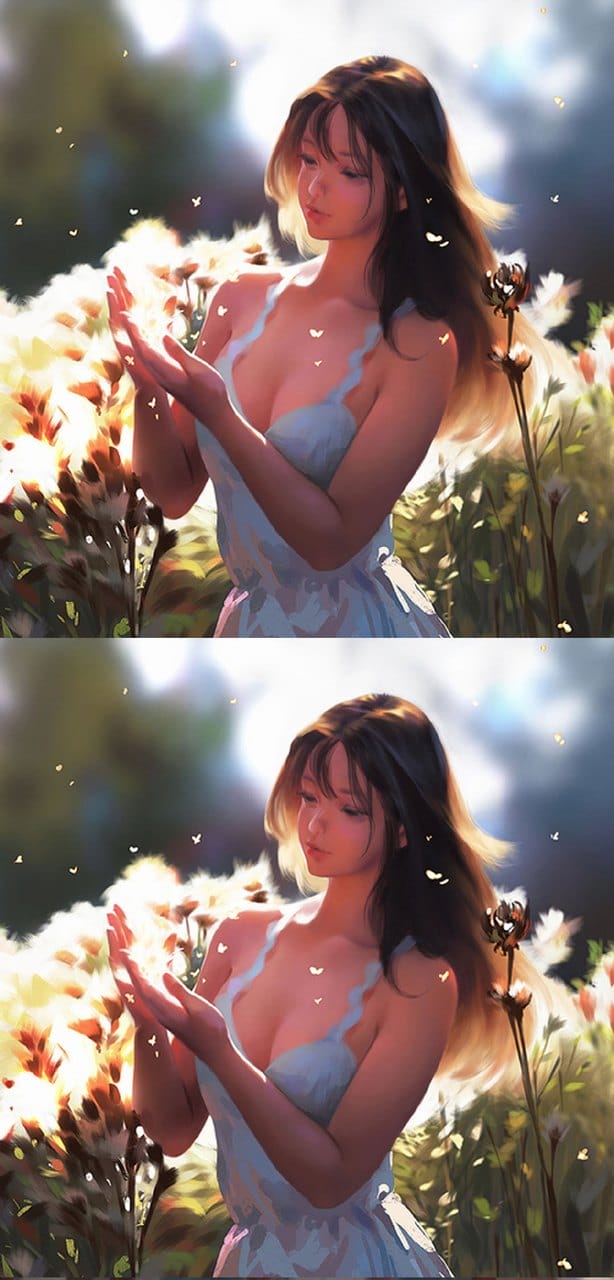 日韩系性感二次元爆乳动漫美女手机锁屏桌面壁纸