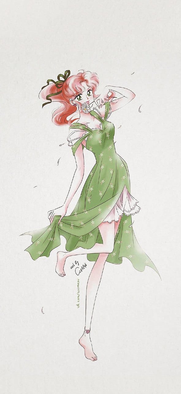 美少女战士漂亮性感的动漫美女插画手机高清壁纸