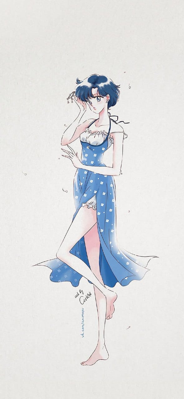 美少女战士漂亮性感的动漫美女插画手机高清壁纸