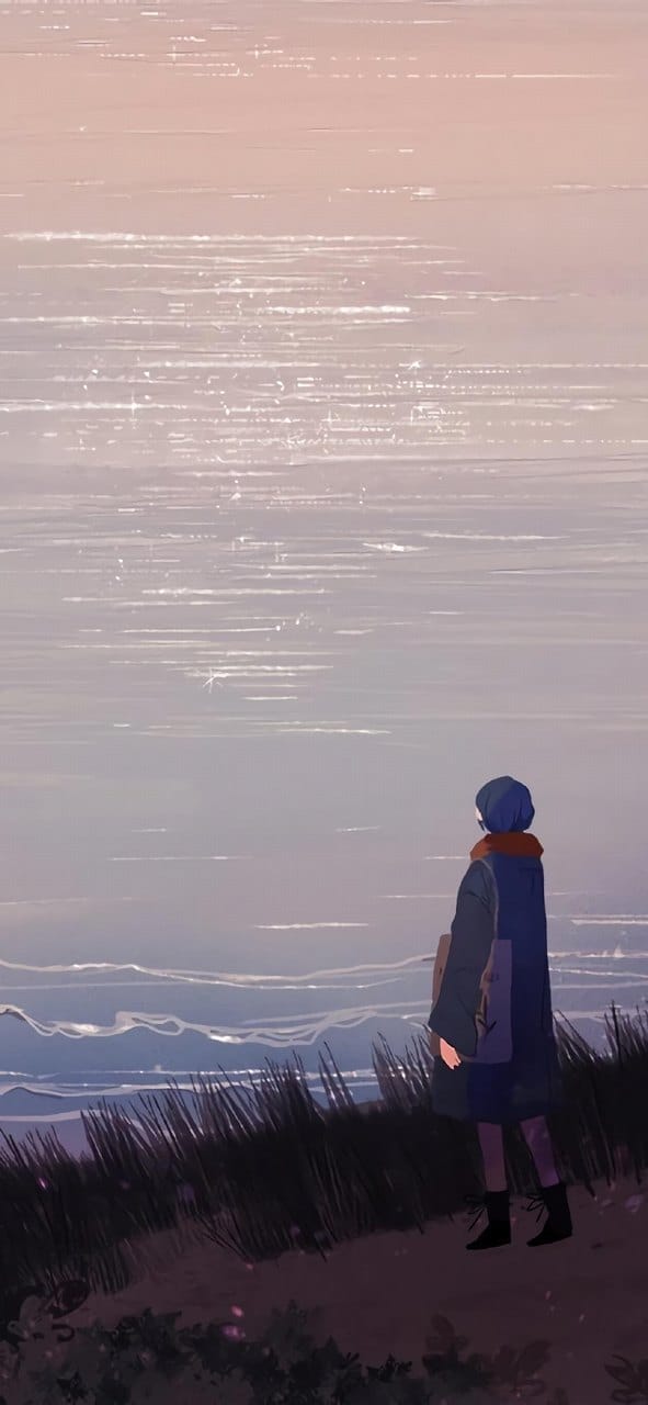 浪漫意境的唯美手绘插画精美手机锁屏桌面壁纸合集-皮皮兔动漫