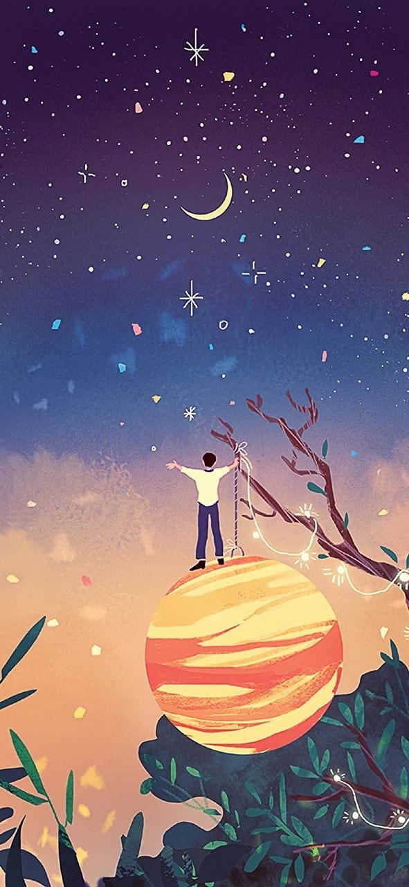 浪漫意境的唯美手绘插画精美手机锁屏桌面壁纸合集