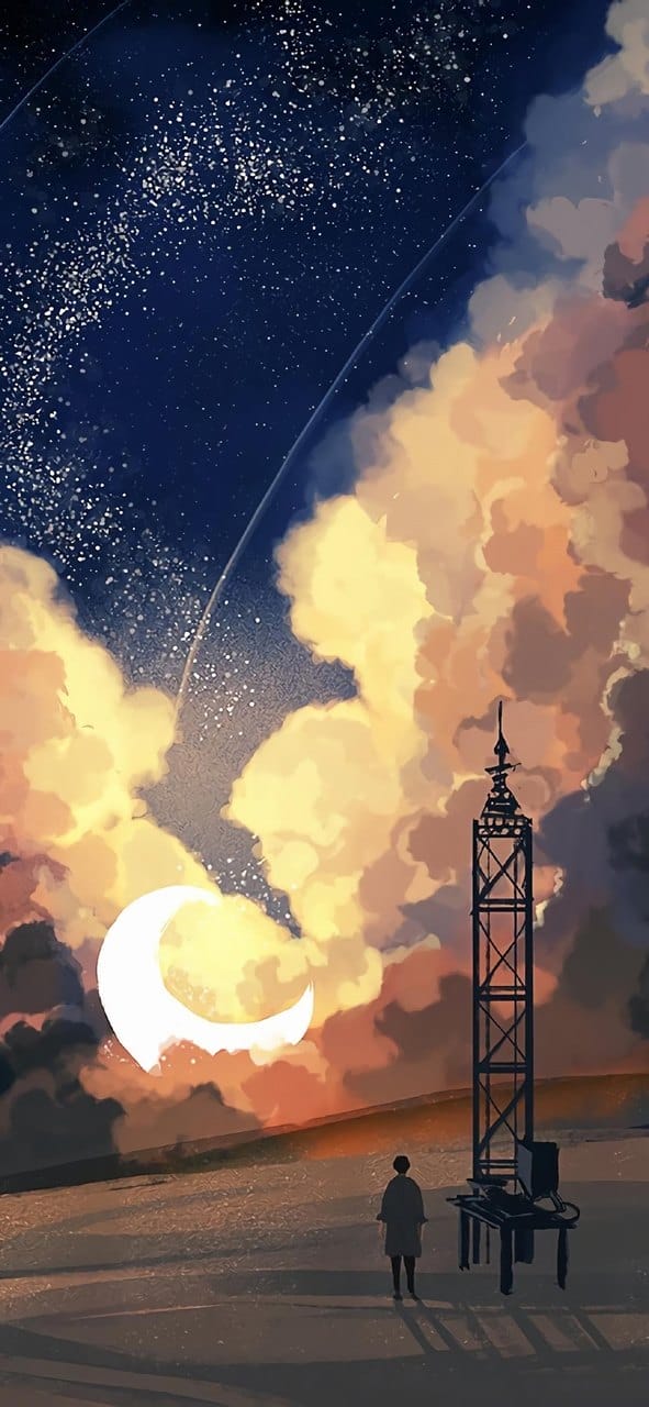 浪漫意境的唯美手绘插画精美手机锁屏桌面壁纸合集