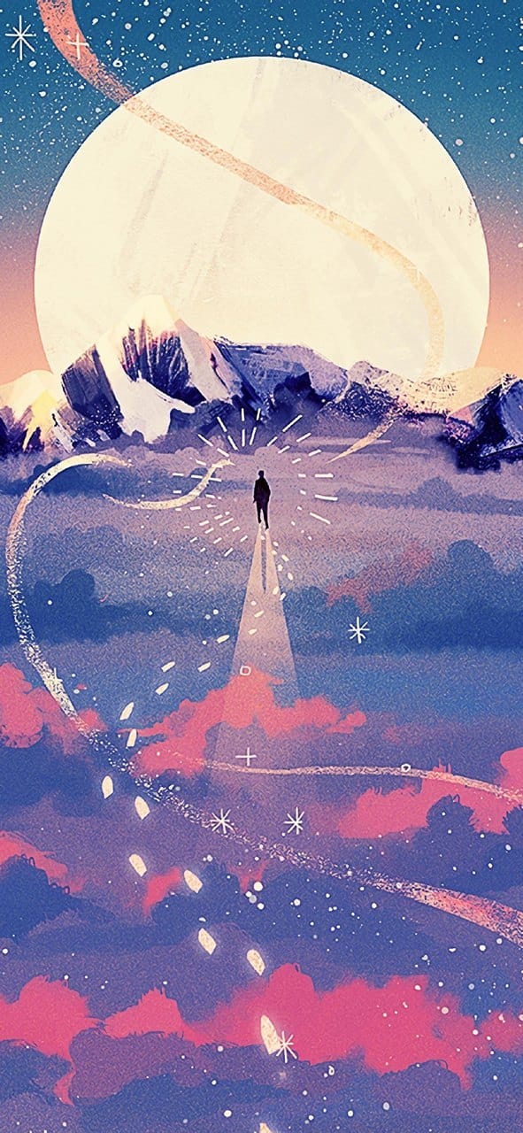 浪漫意境的唯美手绘插画精美手机锁屏桌面壁纸合集