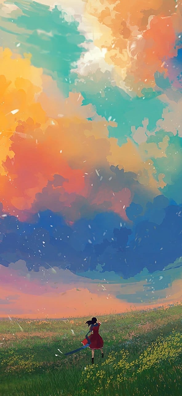 浪漫意境的唯美手绘插画精美手机锁屏桌面壁纸合集