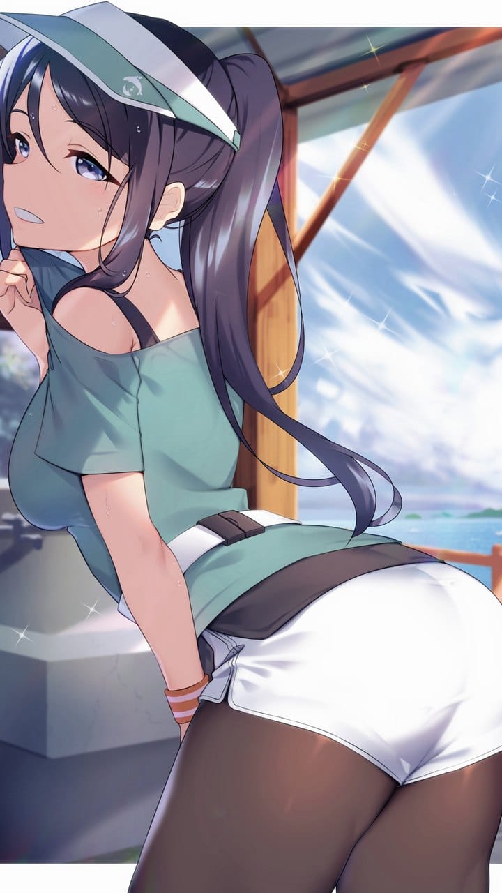 甜美可人的二次元巨乳动漫美女手机桌面壁纸-皮皮兔动漫