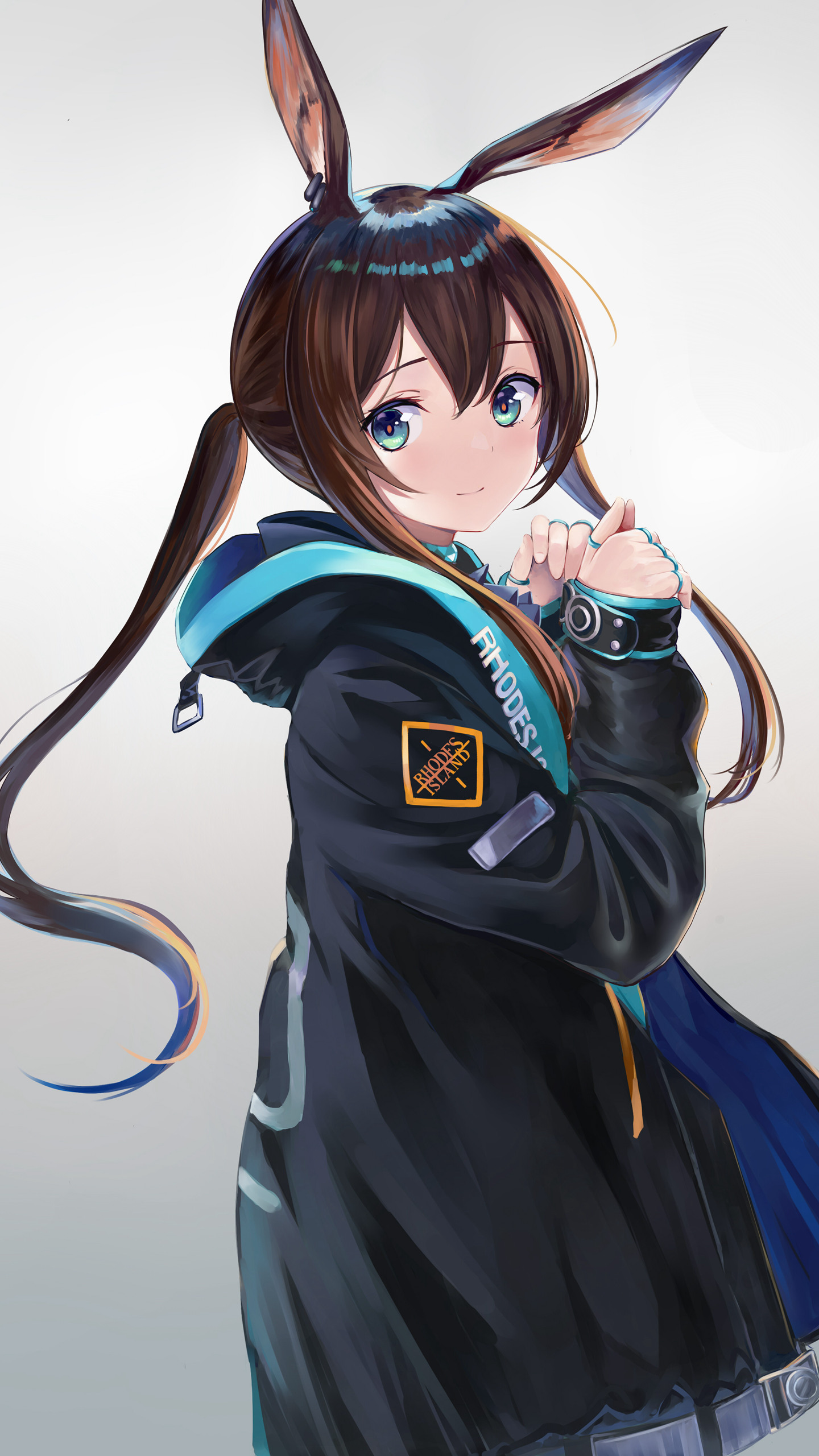 简洁又好看的二次元兔女郎少女高清手机背景图片-皮皮兔动漫