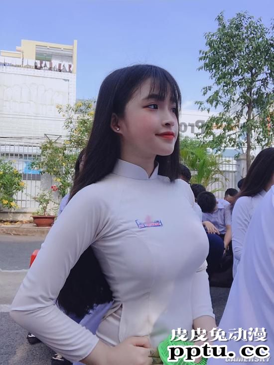 波滔腰瘦人清丽 优质越南学生妹Phan Thị