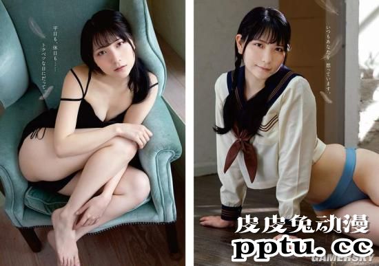 那个泳池里的黑色泳装 2.5次元写真偶像あまつ様