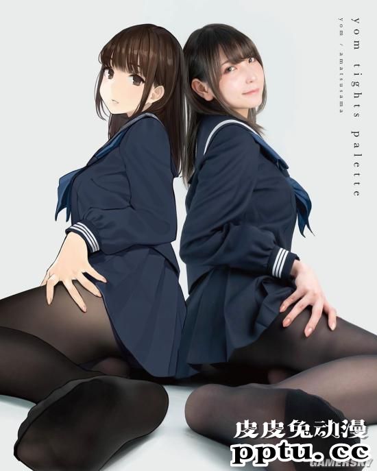 那个泳池里的黑色泳装 2.5次元写真偶像あまつ様