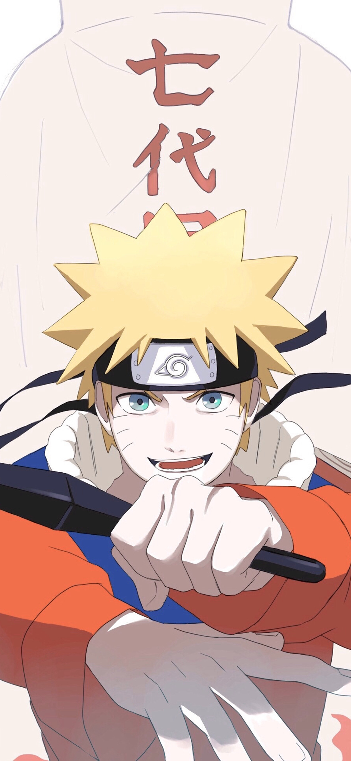 火影忍者七代目鸣人创意手机壁纸-皮皮兔动漫