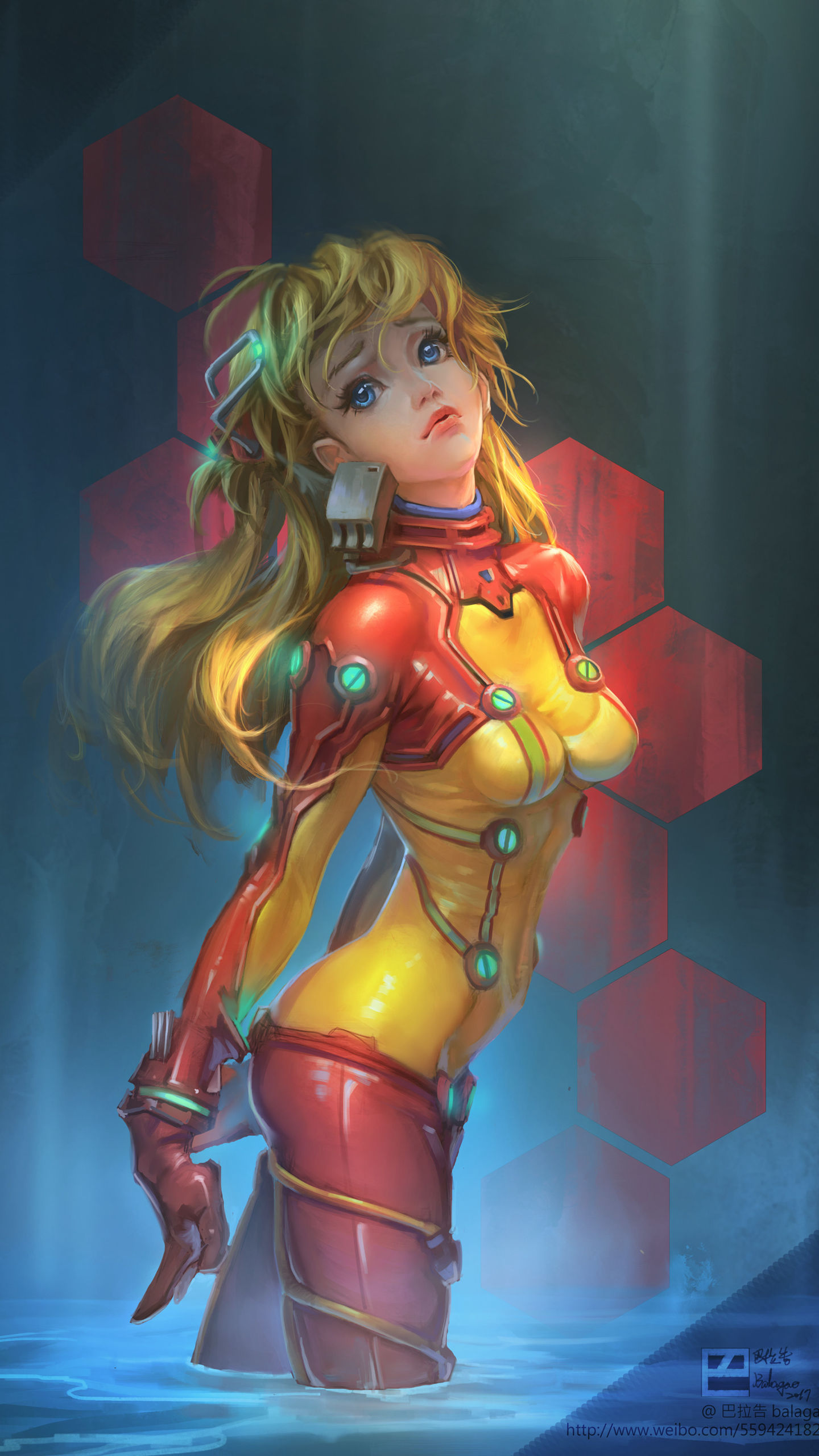 3D机械未来少女动漫手机插画壁纸-皮皮兔动漫