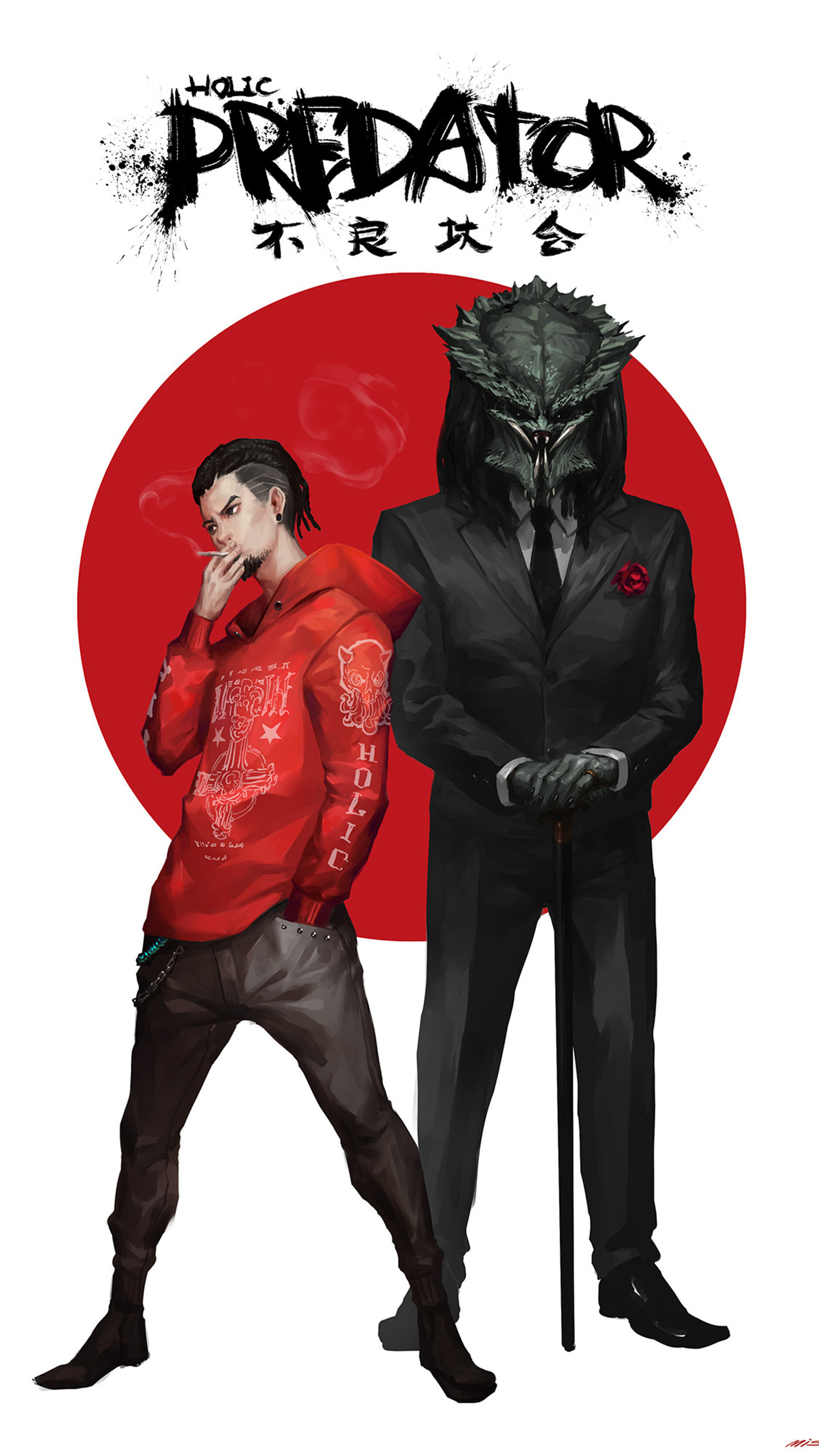 不良人漫画手机壁纸，看过穿西服的铁血战士吗？-皮皮兔动漫