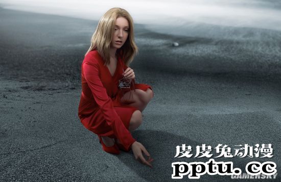 俄妹COS《死亡搁浅》亚美莉 红衣女子高贵冷艳