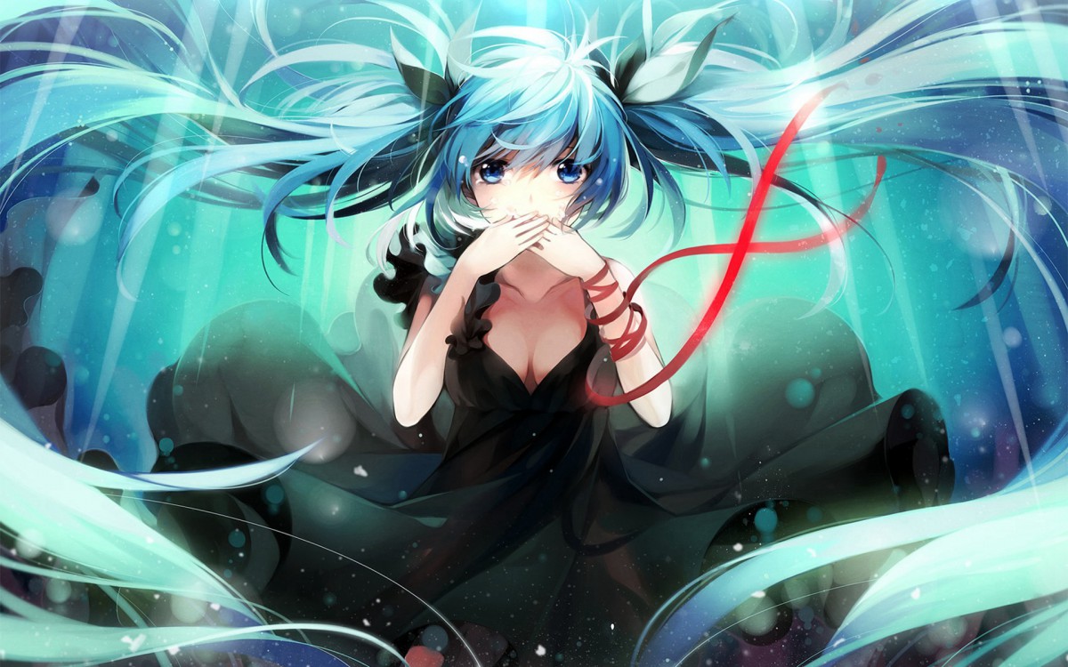 初音未来唯美插画壁纸-皮皮兔动漫