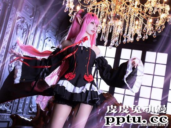 甜美樱花妹与性感小恶魔 岛国清新短发妹COSER