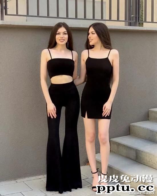 我P都不敢这么P！腰臀比逆天的德国双胞胎姐妹花