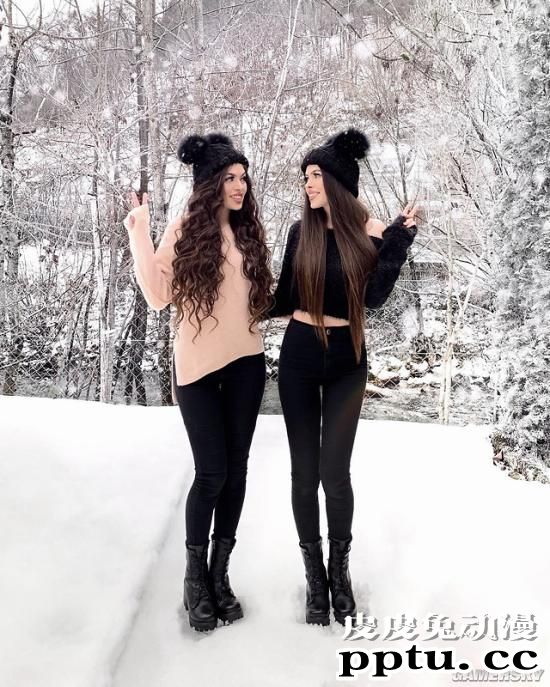 我P都不敢这么P！腰臀比逆天的德国双胞胎姐妹花