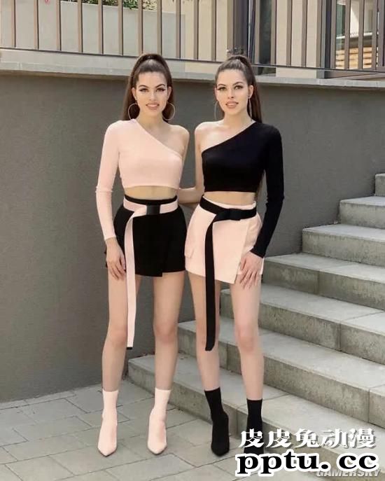 我P都不敢这么P！腰臀比逆天的德国双胞胎姐妹花