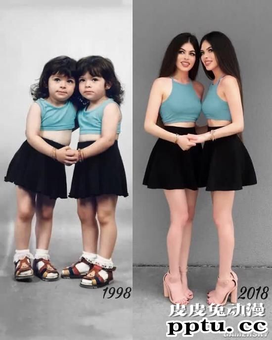 我P都不敢这么P！腰臀比逆天的德国双胞胎姐妹花