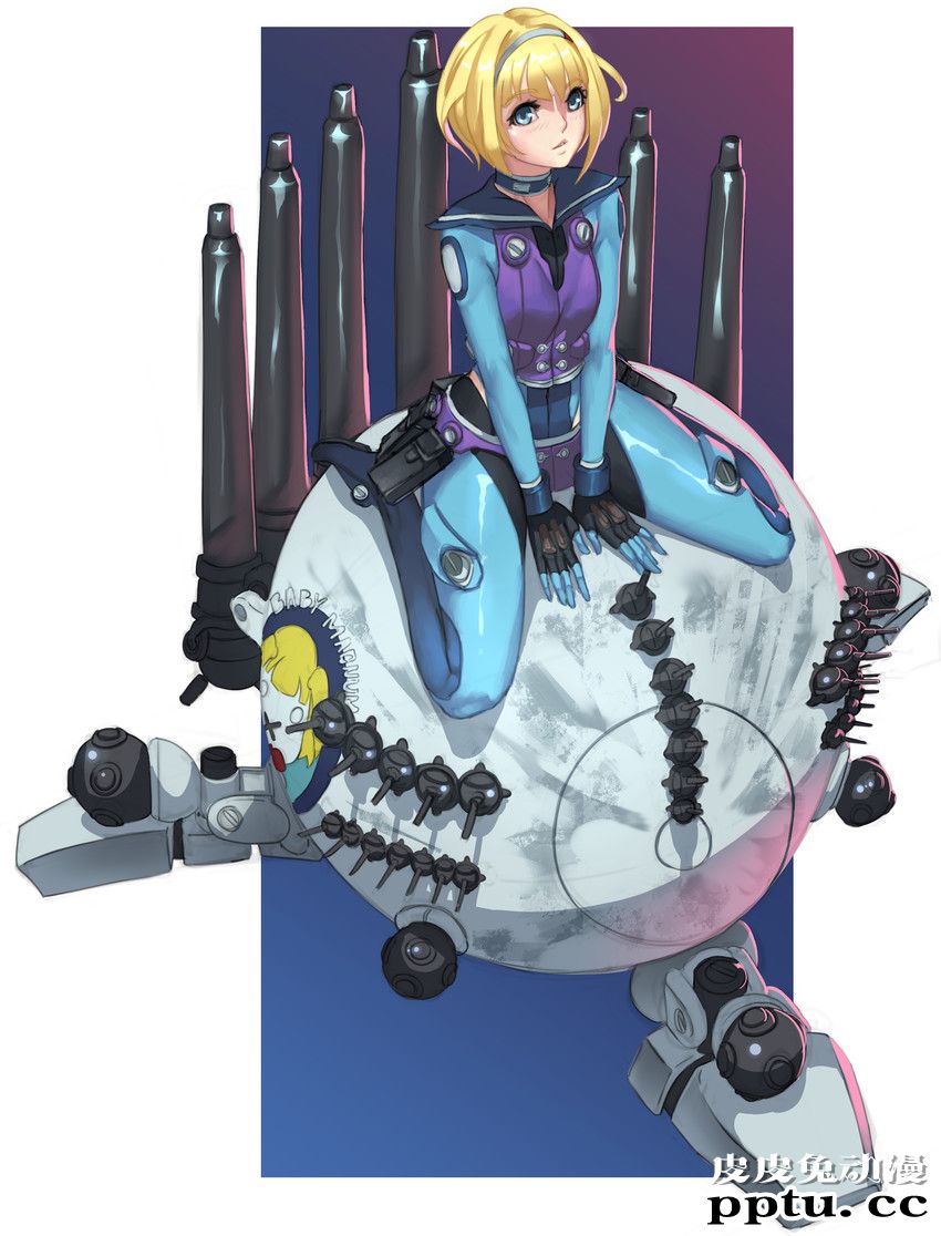 轻小说《重装武器》女主人公米琳达动漫女生图片