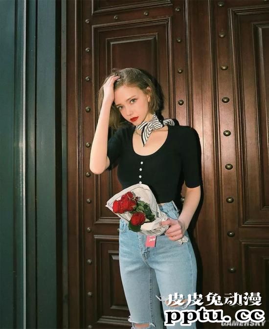 从童话走出的妖精美人 德韩混血模特Chloe