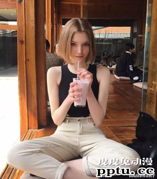 从童话走出的妖精美人 德韩混血模特Chloe
