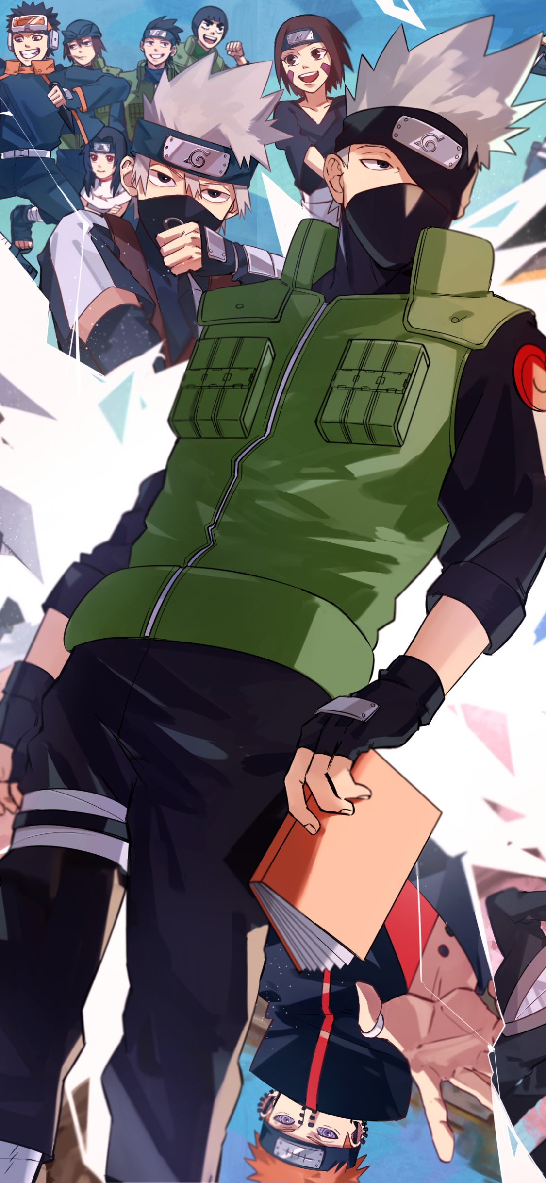 动漫人物卡卡西高清苹果手机壁纸-皮皮兔动漫