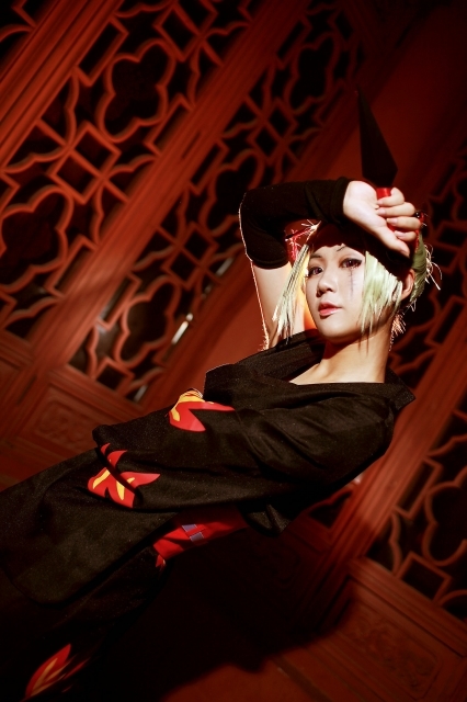 人气作品「银魂」,自警团「百华」首领月咏的cosplay特集