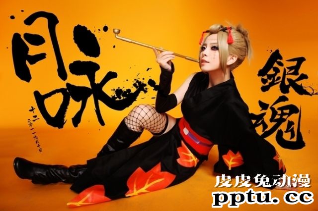 人气作品「银魂」,自警团「百华」首领月咏的cosplay特集