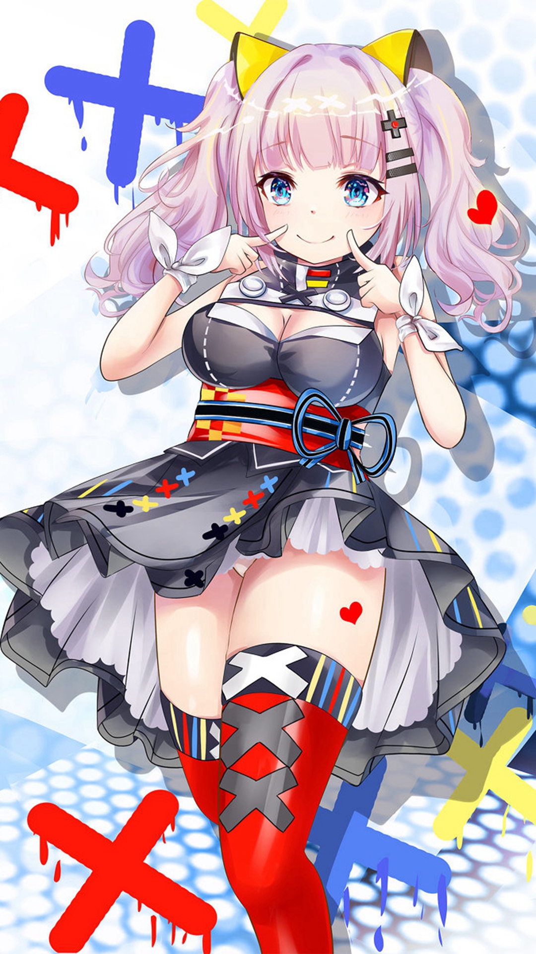 动漫美女同人插画手机壁纸