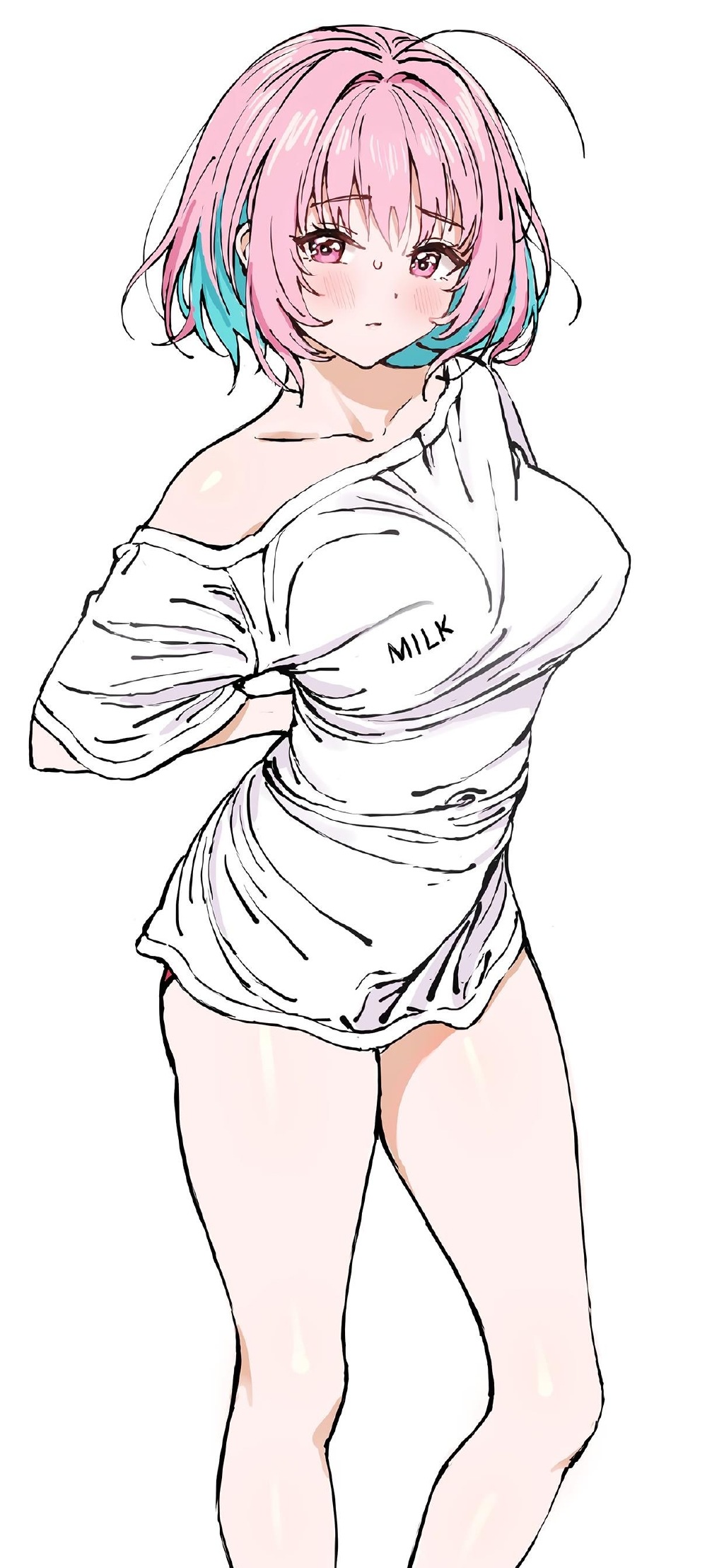 性感二次元美女插画高清手机壁纸