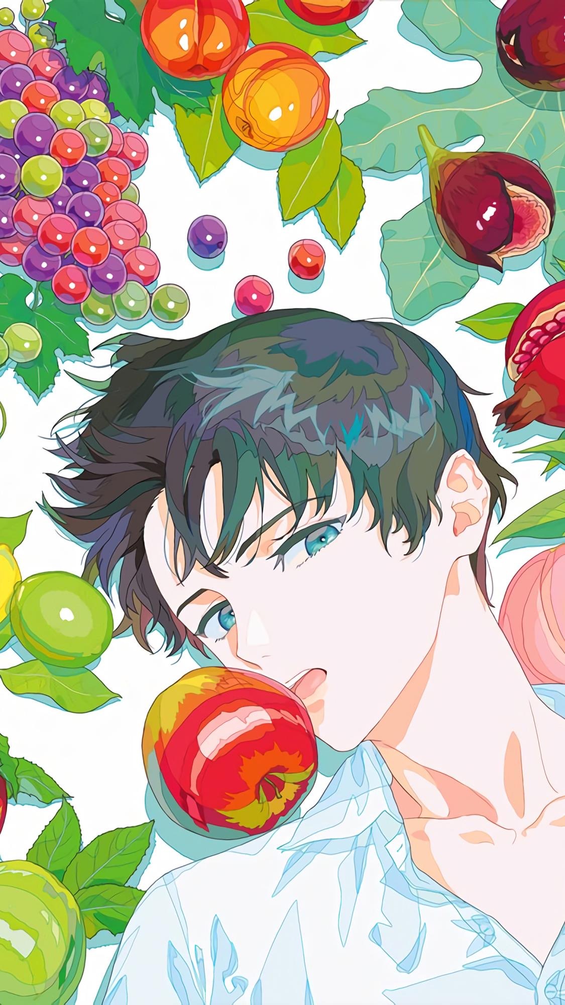 蓝色系插画二次元手机壁纸 第二辑-皮皮兔动漫