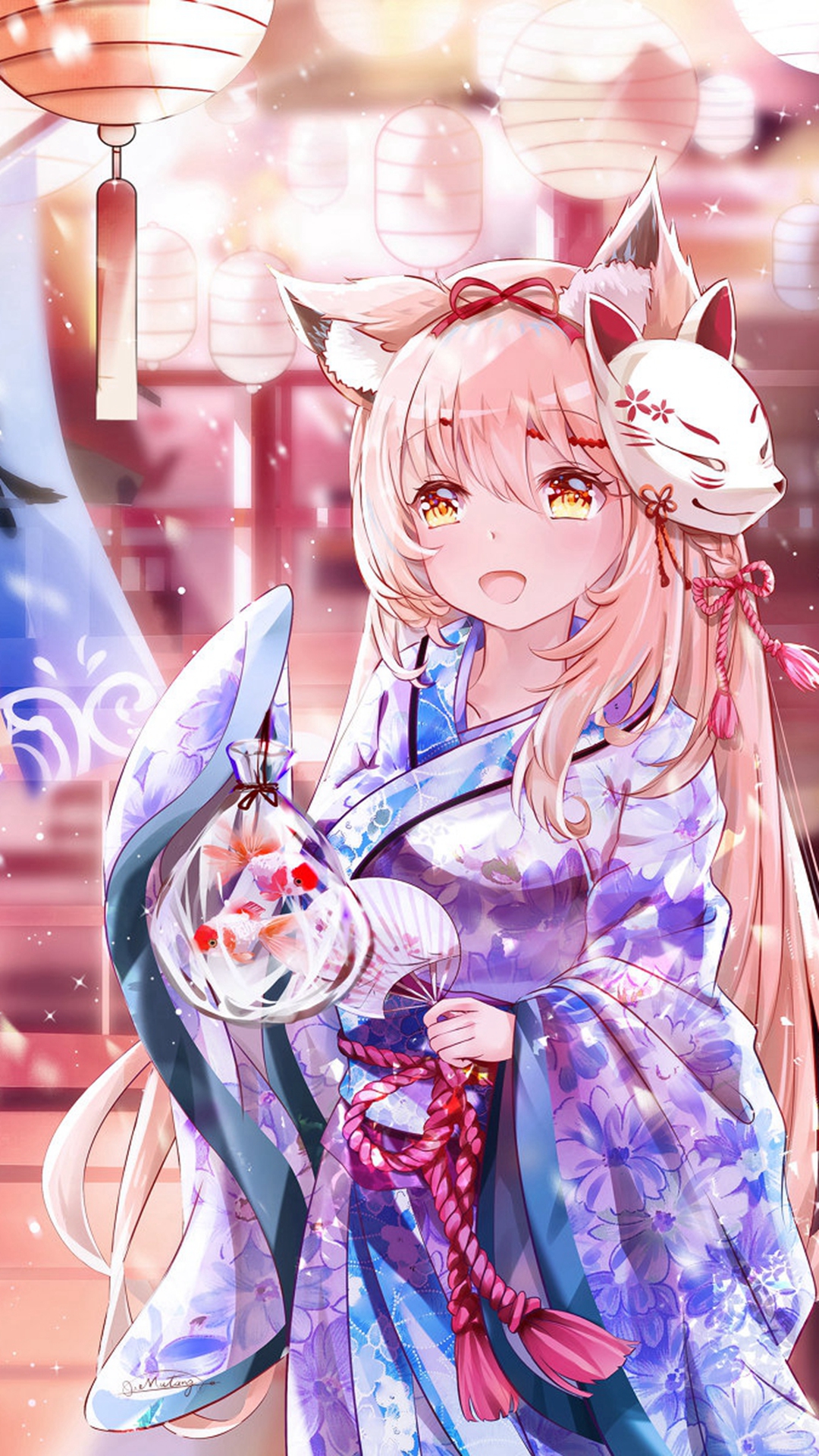 性感唯美二次元美女手机壁纸