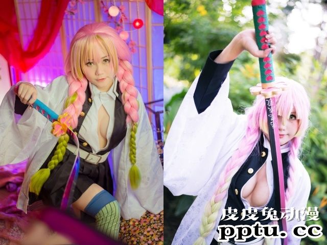 漫画「鬼灭之刃」恋柱&middot;甘露寺蜜璃的生日纪念cosplay特集！-皮皮兔动漫