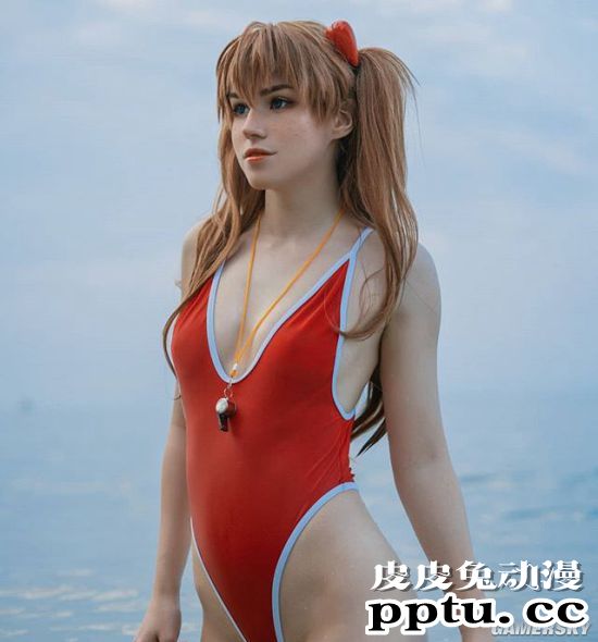 俄妹COS《EVA》明日香与绫波丽 百变傲娇妹与三无女神