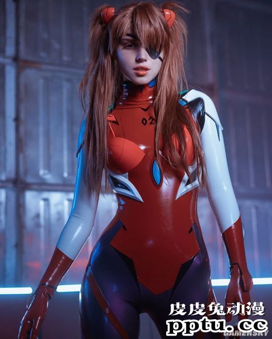 俄妹COS《EVA》明日香与绫波丽 百变傲娇妹与三无女神